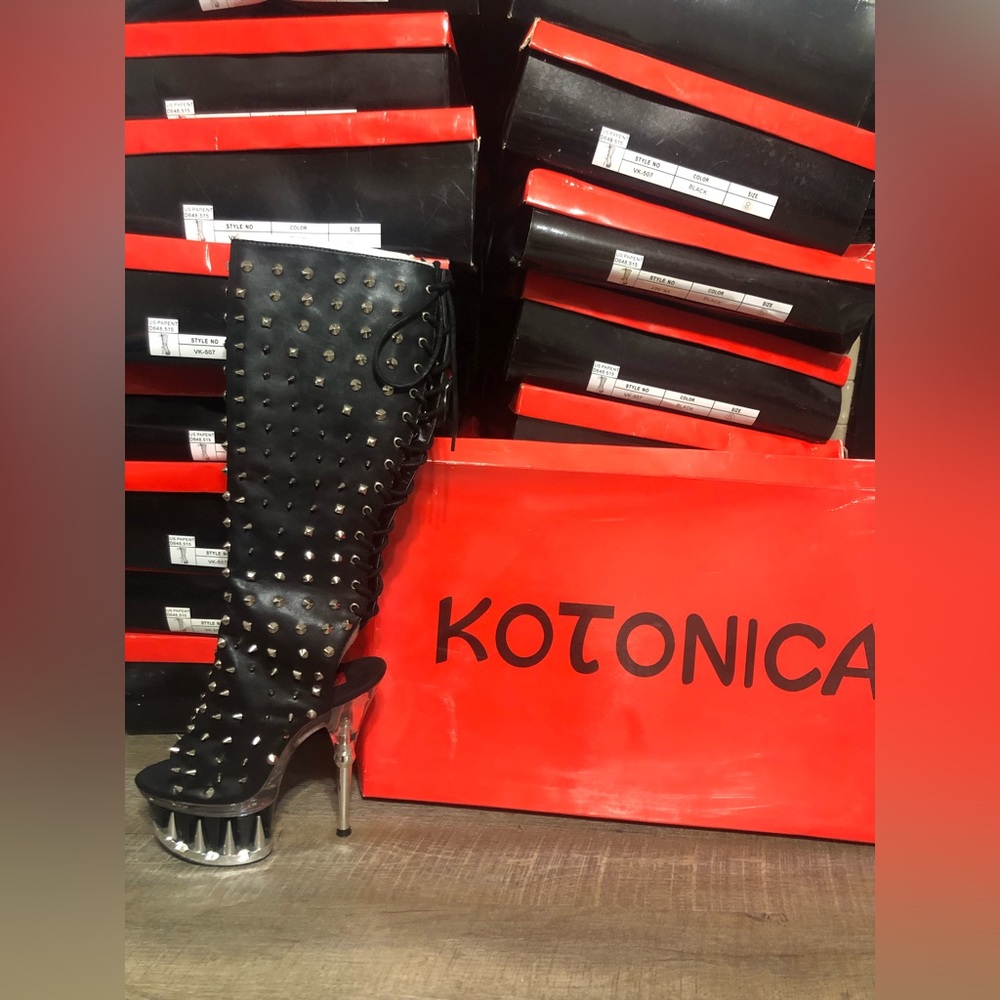 Spike dance heels